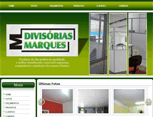 Tablet Screenshot of divisoriasmarques.com.br